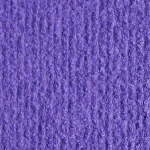 Purple fire-proof carpet with a vertical ribbed texture.