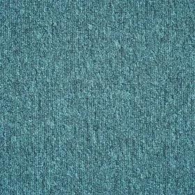 Teal fireproof carpet tiles texture for commercial flooring.